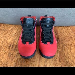Red and black men’s air Jordan’s
